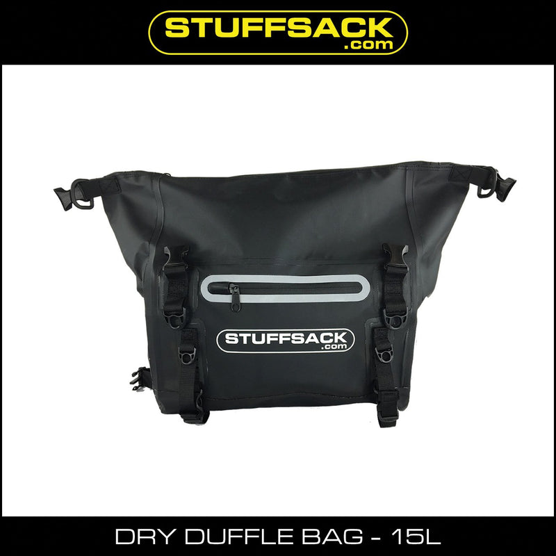 Load image into Gallery viewer, STUFFSACK Dry Duffle Bag - 15L Black
