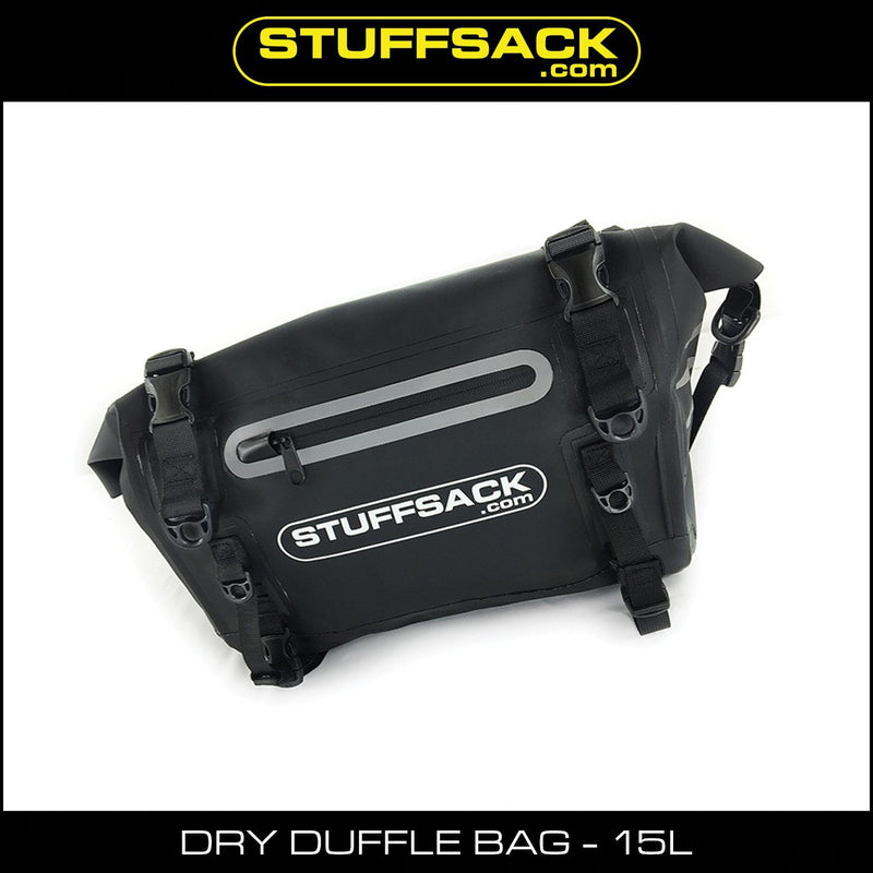 Load image into Gallery viewer, STUFFSACK Dry Duffle Bag - 15L Black
