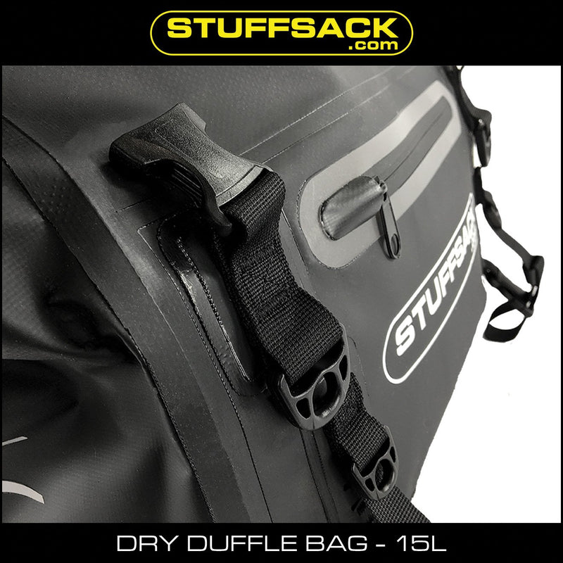 Load image into Gallery viewer, STUFFSACK Dry Duffle Bag - 15L Black
