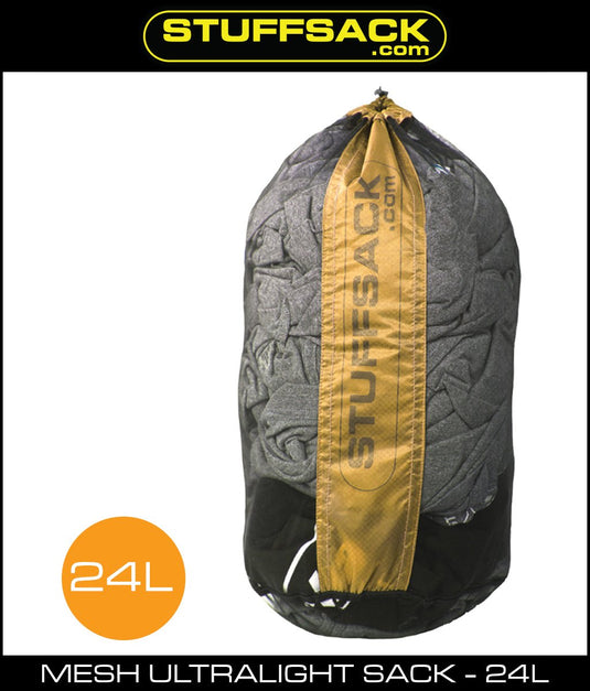 STUFFSACK Mesh Dirty Laundry Stuff Bag - 24L - Orange