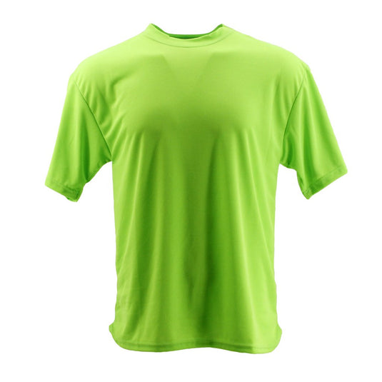 SCHAMPA Coolskin Short Sleeve Shirt: Neon Hi-Vis Safety Green