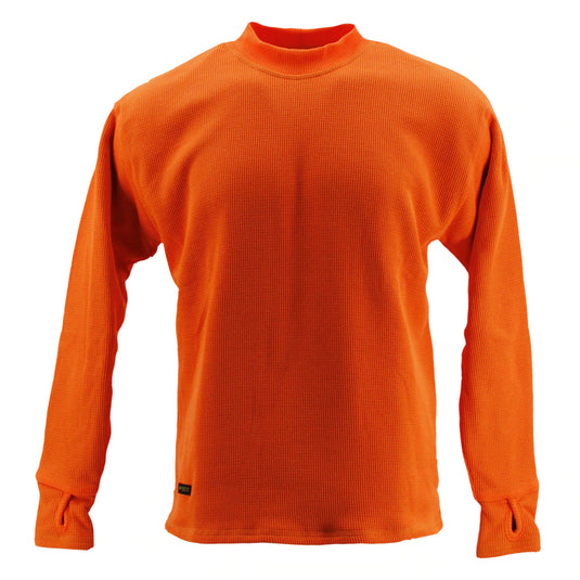SCHAMPA Old School Thermal Fleece Lined Shirt - Color: Safety Neon Orange