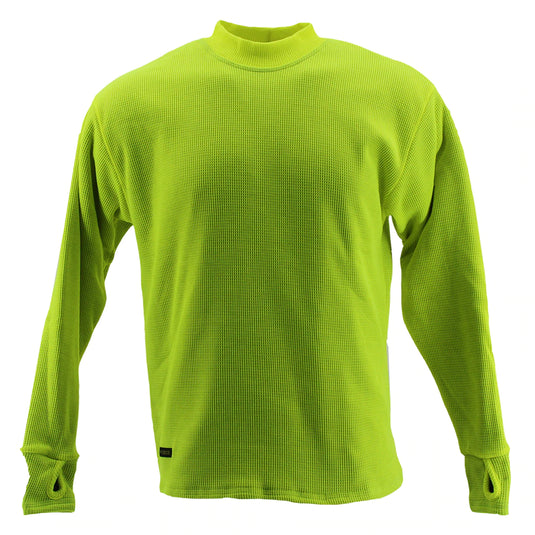 SCHAMPA Old School Thermal Fleece Lined Shirt  - Color: Safety Neon Yellow