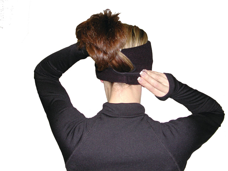 Load image into Gallery viewer, SCHAMPA Fleece Ponytail Headband Double Layer
