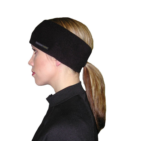 SCHAMPA Fleece Ponytail Headband Double Layer