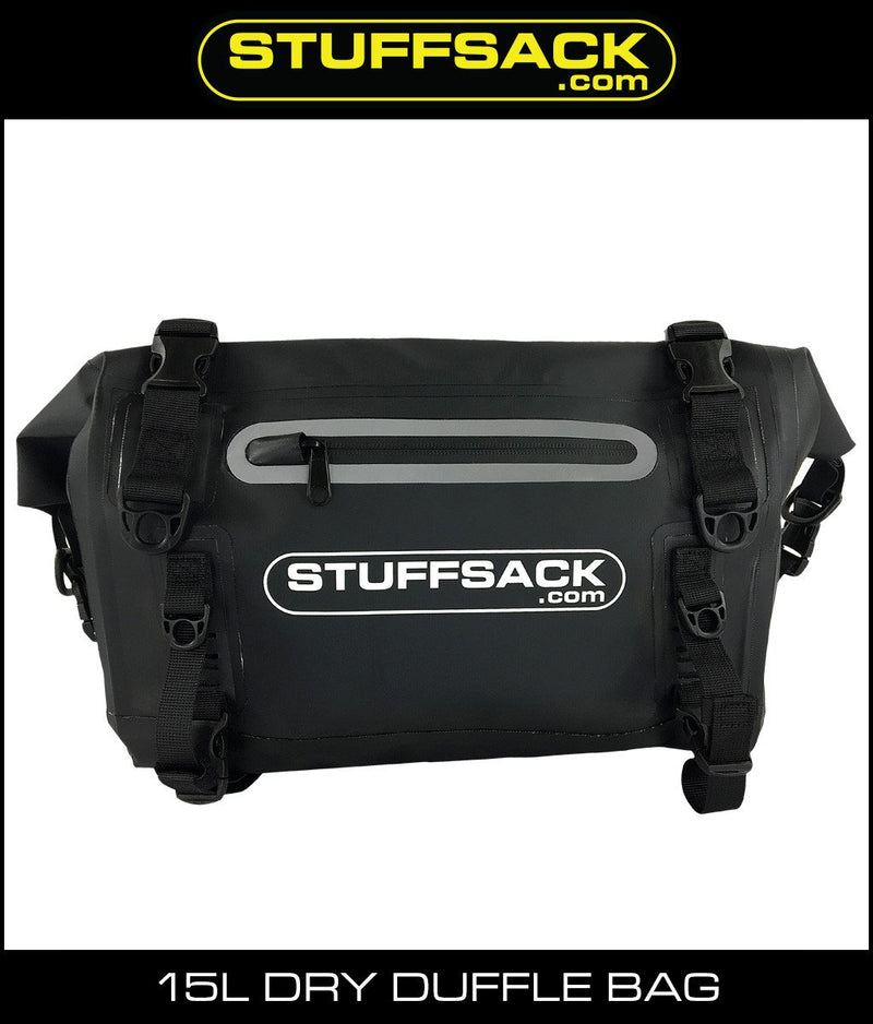 Load image into Gallery viewer, STUFFSACK Dry Duffle Bag - 15L Black
