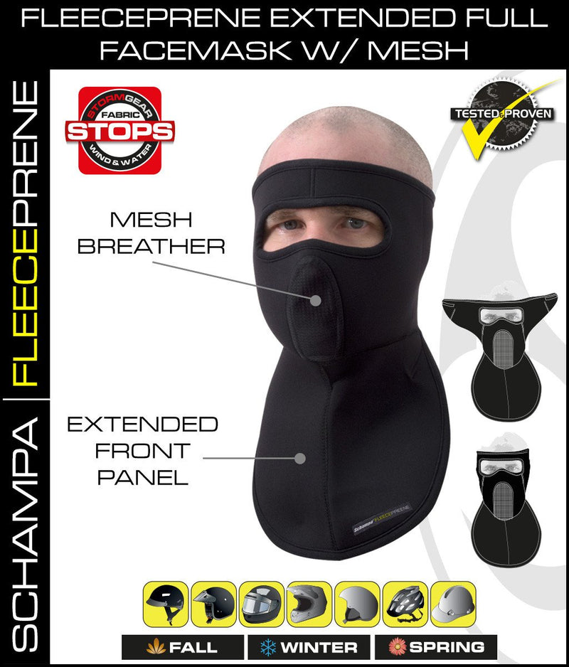Load image into Gallery viewer, SCHAMPA&#39;s Fleecepreene Extended Full Face Mask w/ Mesh Breather
